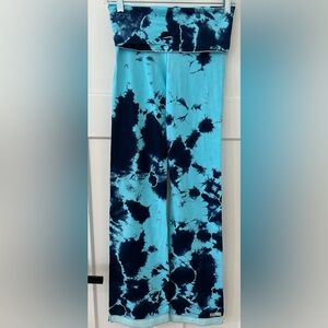 Planet Body Flared Fitness Pants w/Foldover Waist